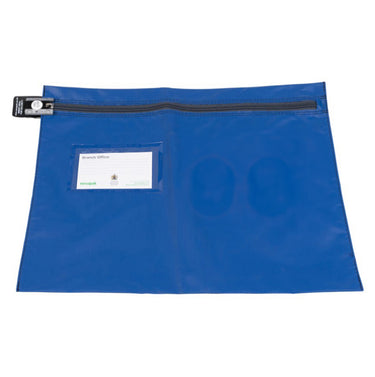 Security Wallet for Personal Items AS2 Button Blue